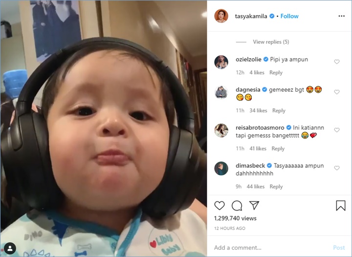 komentar selebriti di unggahan tasya