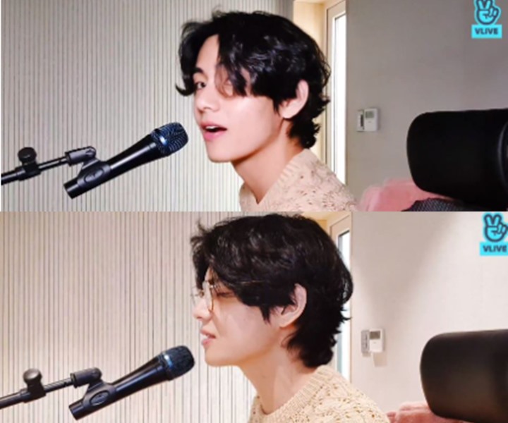 V BTS Muncul di Siaran Langsung Dengan Wajah Polos, Pesona Visual Disebut Naik Tingkat