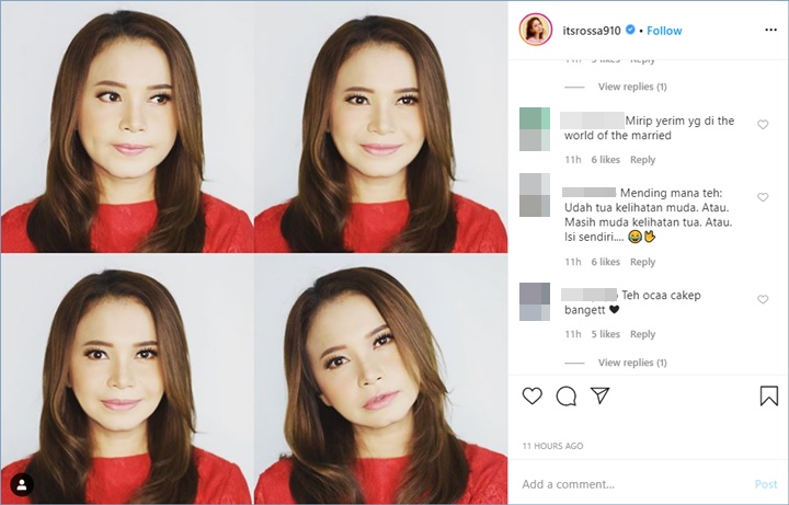 rossa disebut mirip oleh karakter world of marriage