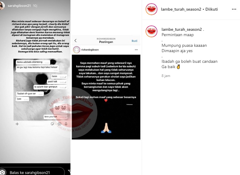 Selebgram Sarah Gibson Beber Penyesalan Sang Kakak Usai Viral Karena Permainkan Gerakan Salat