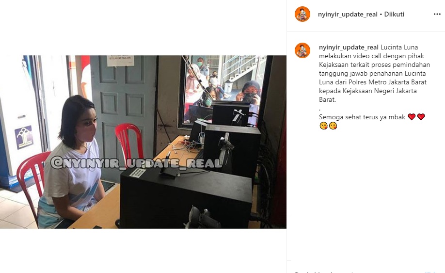 Potret Lucinta Luna Lakukan Video Call dengan Pihak Kejaksaan Mencuat, Begini Penampilan Terbarunya