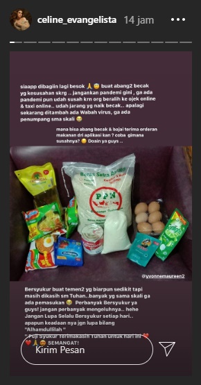 Sempat Dicibir Tak Paham Nasib Kalangan Bawah, Celine Evangelista Buktikan Sebaliknya