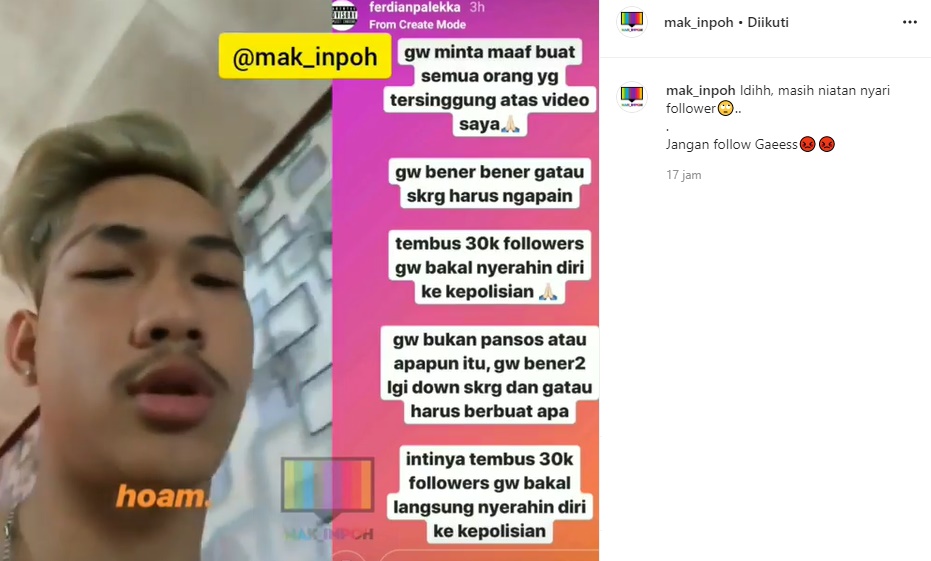 Akui Sedang Down, Ferdian Paleka Malah Ajukan Syarat Sebelum Serahkan Diri ke Polisi
