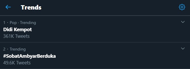 sederet tagar pilu menggema di media sosial twitter hingga trending topic didedikasikan untuk didi kempot