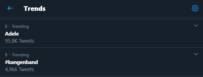 kangen band mendadak menjadi pembicaraan di media sosial twitter hingga menjadi trending topic