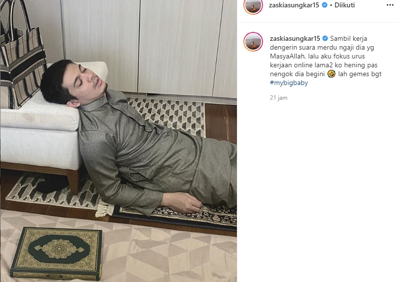 Postingan Zaskia Sungkar Picu Kesalahpahaman, Irwansyah Dikira Letakkan Alquran di Lantai