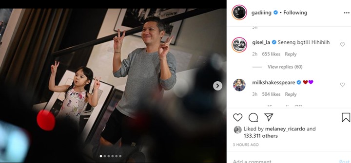 Gisella Anastasia dan Juria Hartmans Tulis Komentar Manis, Gading Marten Dapat Saran Begini