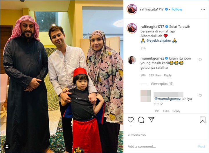 mumuk gomez menyebutkan jika anak raffi ahmad dan nagita slavina mirip karakter dari drama korea \'the world of the married\'