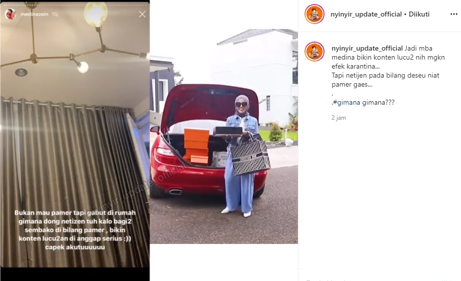 Medina Zein Dicibir Pamer Harta Hingga Diwanti-wanti Soal Perampok, Begini Jawaban Kalemnya