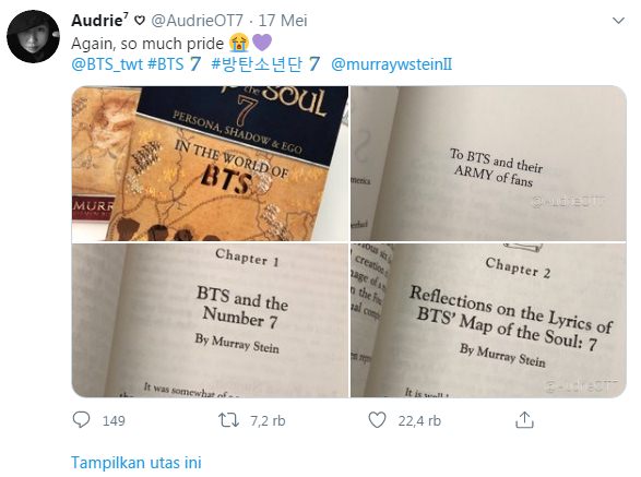 Album BTS Kembali Diangkat Menjadi Buku Oleh Murray Stein