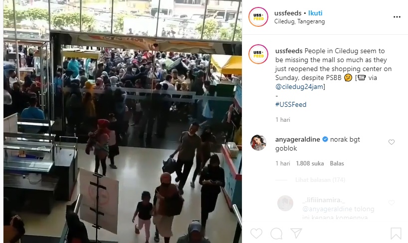 Video Mal Diserbu saat PSBB Viral, Anya Geraldine Sampai Ngegas: Norak!