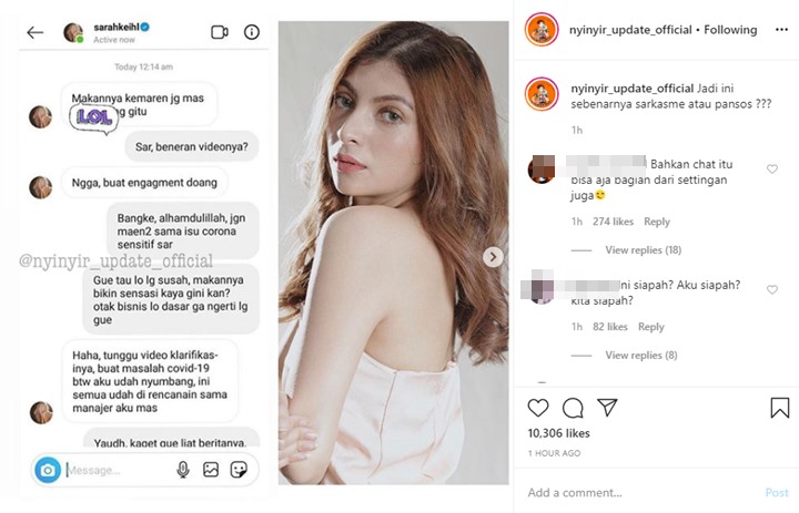 Aksi Sarah Keihl Ternyata Cuma Settingan, Kecurigaan Pansos Terbukti?