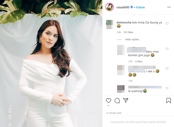 raisa disebut mirip dengan han so hee