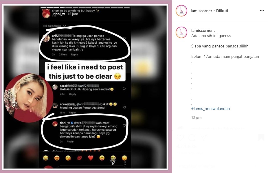 Rinni Wulandari Beri Jawaban Telak kala Dituding Pansos Lagu kekeyi ‘Keke Bukan Boneka’