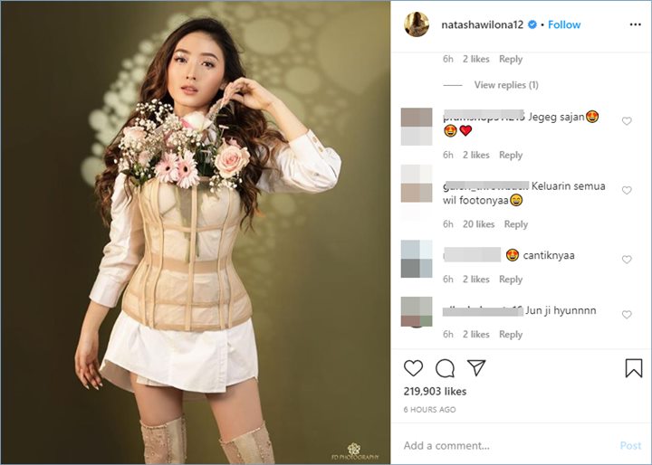 natasha wilona banjir pujia dari publik hingga disebut mirip dengan aktris cantik asal korea selatan jun ji hyun