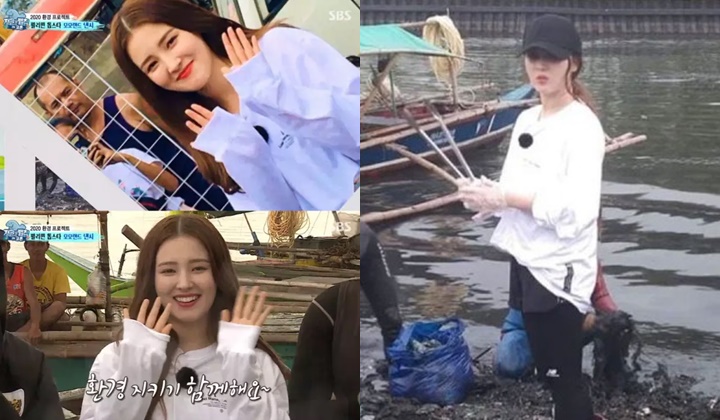 Nancy Momoland Curi Perhatian Terciduk Pungut Sampah Saat Syuting \'Law of the Jungle\'