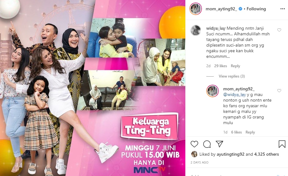 Umi Kalsum ‘Semprot’ Netter yang Bandingkan Acara TV Ayu Ting Ting dengan ‘Janji Suci’