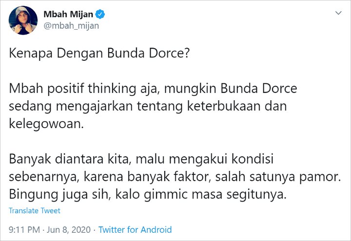  Mbah Mijan Turut Komentari Dorce Gamalama Soal Jadi Sopir Raffi Ahmad: Gimmick Masa Segitunya