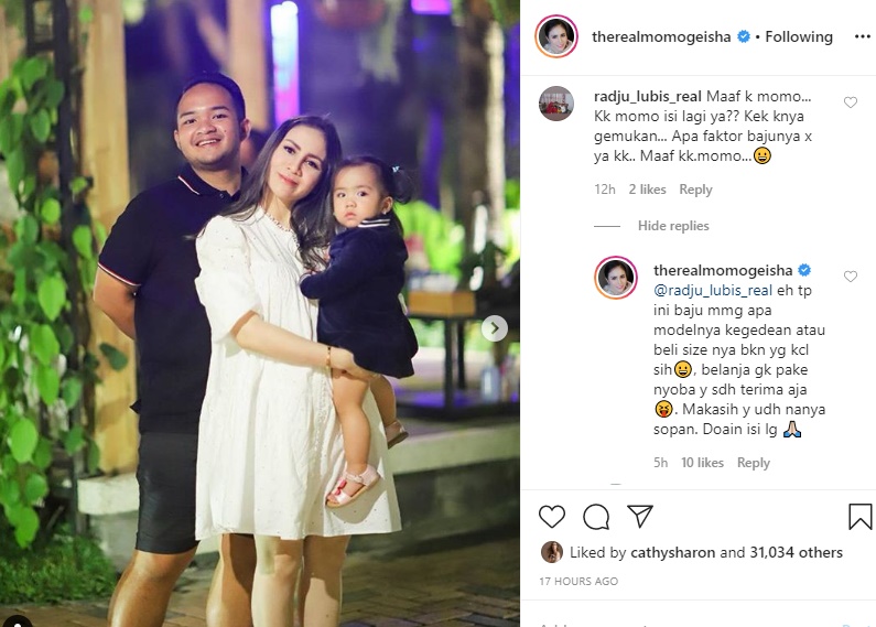 Dikira tengah Berbadan Dua, Momo Geisha Langsung Jawab Rasa Penasaran Fans