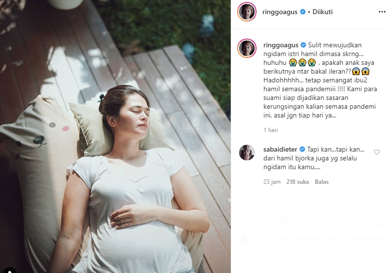 Ringgo Agus Takut Anaknya Ileran Karena Tak Wujudkan Ngidam Istri, Sabai Ungkap Fakta Sebaliknya