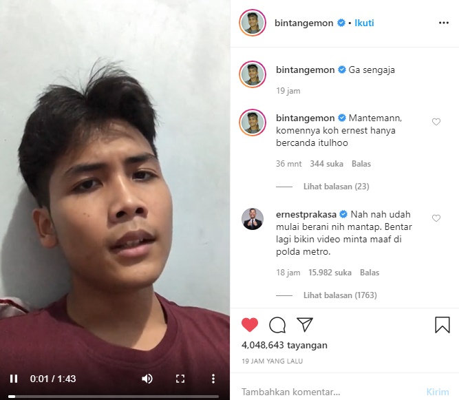 Bintang Emon Sindir Pedas Hukuman Penyiram Novel Baswedan, Komentar Sosok Ini Disambut Sinis