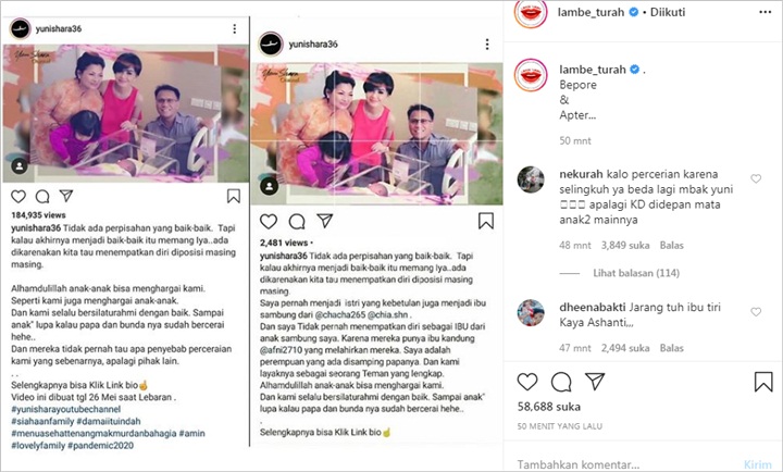 Yuni Shara Kepergok Edit Caption Dinilai Bela KD Usai Bahas Ibu Sambung, Sindir Ashanty?