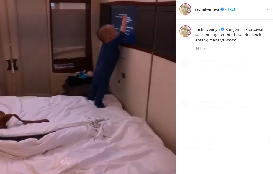 Rachel Vennya Posting Video Lawas Ajak Xabiru Naik Pesawat Suite Class, Penampakannya Bikin Histeris