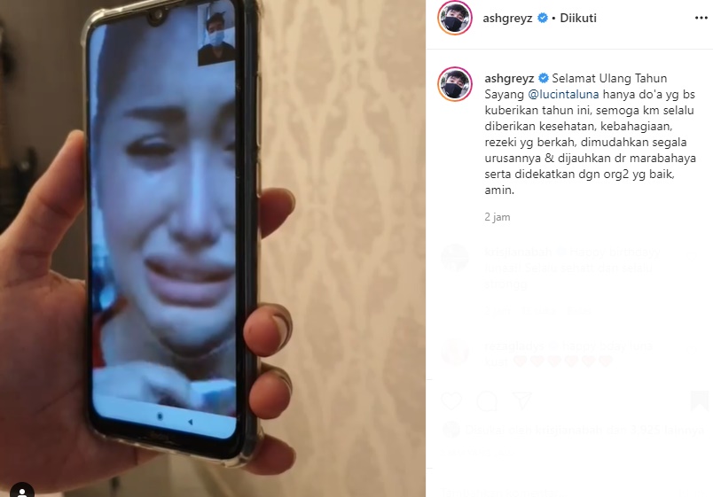 Curhat ke Abash Sambil Mewek di Hari Ultah, Paras Lucinta Luna Tak Kalah Mencuri Perhatian