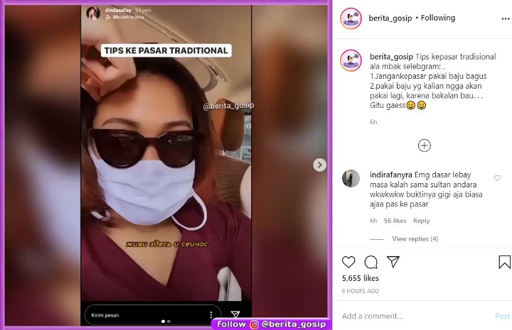 Curhatan Dinda Shafay Saat Pergi ke Pasar Tradisional untuk yang Pertama Kali: Bakal Sebau Itu!