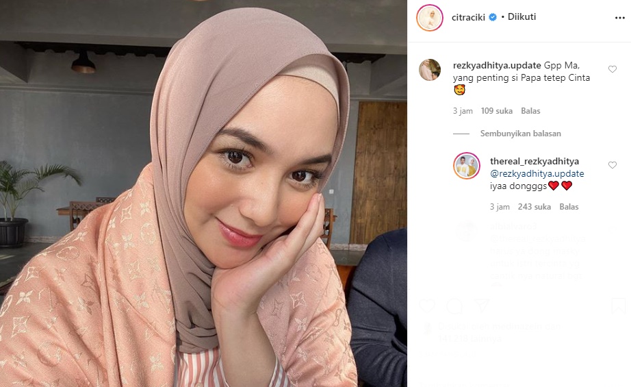 Citra Kirana Pamer Jari Menggempal, Komentar Akun Ini Curi Perhatian Rezky Aditya