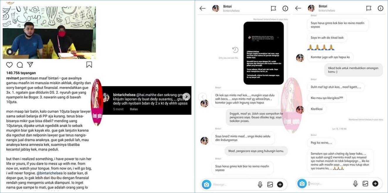 revina vt tak tinggal diam kala mendapatkan komentar miring