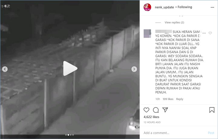 via valleen dikritik soal tempat parkir mobil