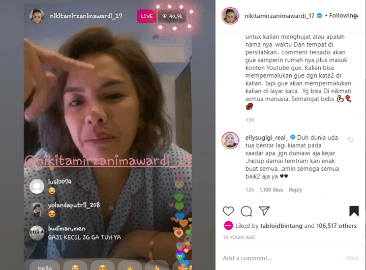 Nikita Mirzani Beber Bukti Tenar Tanpa Giveaway, Ely Sugigi Ingatkan Kiamat Justru Panen Hujatan