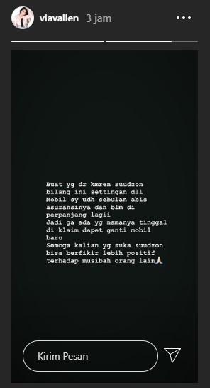 Via Vallen Berang Insiden Mobil Mewahnya Dibakar Orang Justru Dituduh Settingan