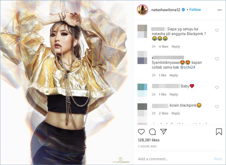 natasha wilona disebut bak member blackpink