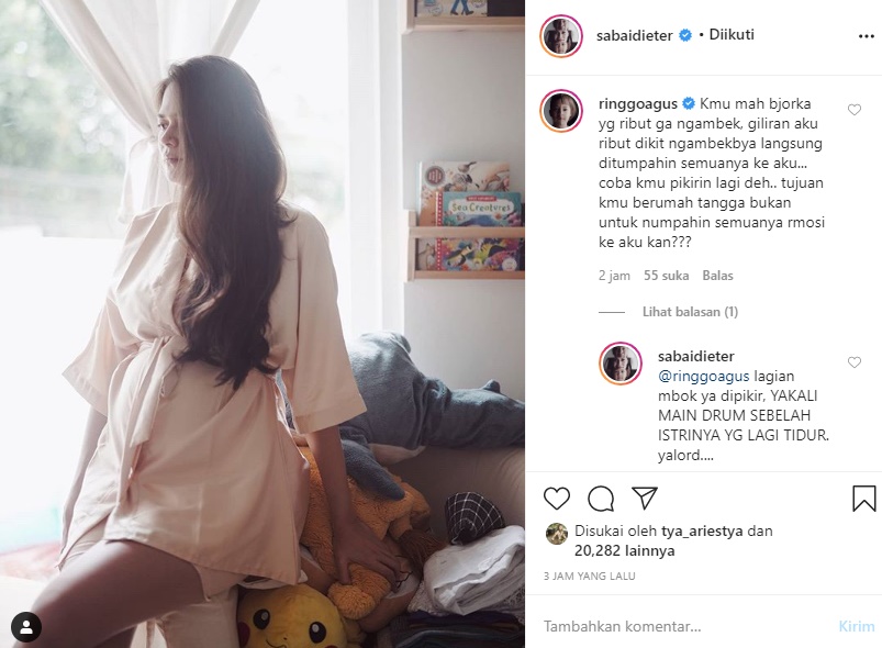 Sabai Morscheck Susah Tidur Kala Hamil Anak Kedua, Ringgo Agus Protes Malah Balik ‘Disemprot’