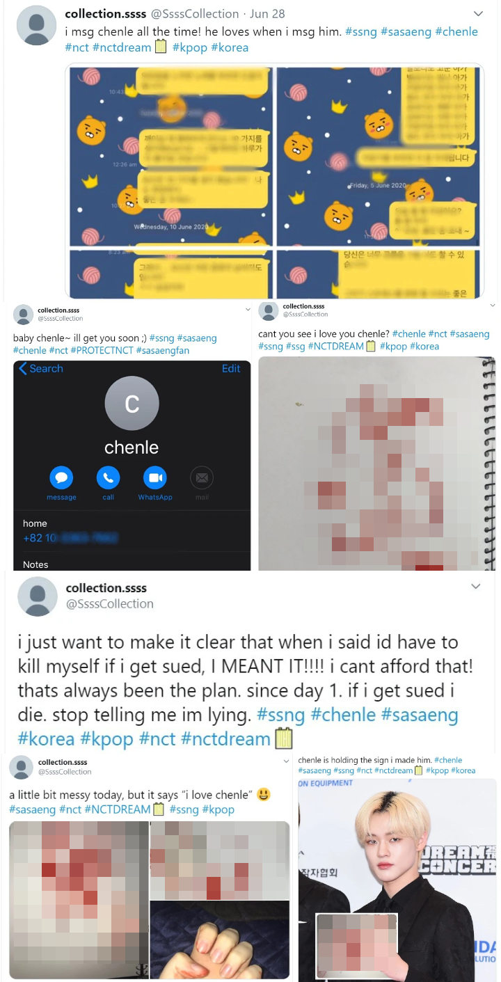 Ngeri, Sasaeng Ini Teror Chenle NCT dengan Darah dan Ancam Bunuh Diri