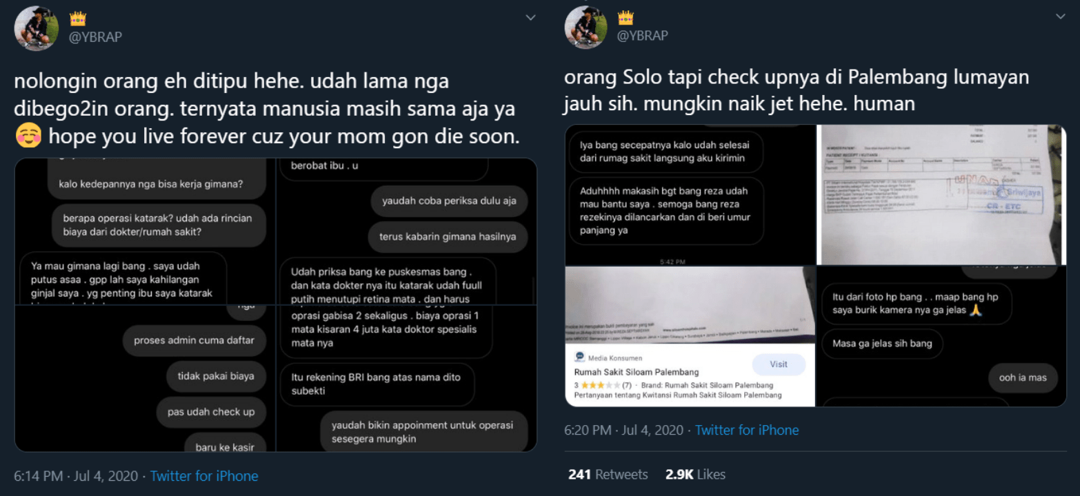 Tega Banget, Reza Arap Akui Ditipu Salah Satu Netizen Hingga Membuatnya Nangis