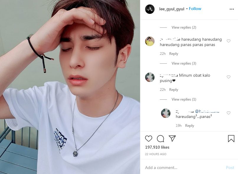 Lee Hangyul Pusing Kepanasan, Fans Tanah Air Auto Seret Lagu Dangdut Ini