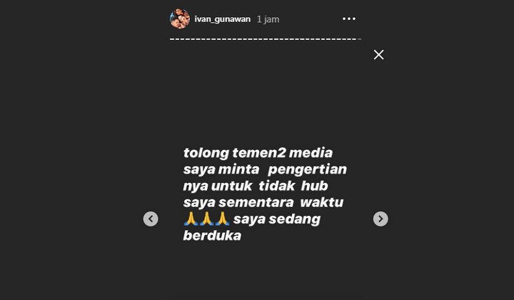 Ayahanda Ivan Gunawan Tutup Usia, Sang Desainer Enggan Diganggu Sementara Waktu