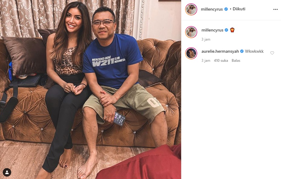 Millendaru Pajang Foto Bareng Anang Hermansyah, Komentar Ngakak Aurel Bikin Heboh