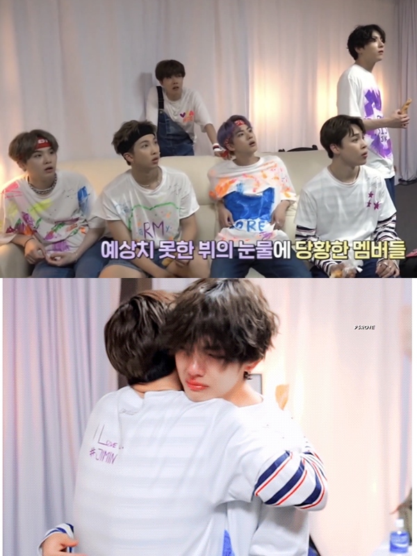 Lihat V Nangis Saat Cerita Neneknya, Reaksi Bengong Member BTS Justru Bikin Ngakak