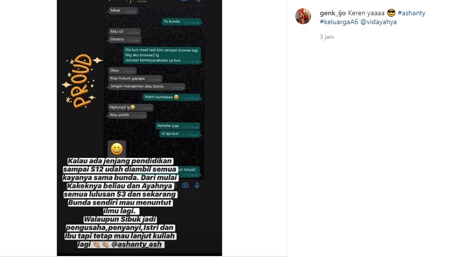 Terungkap Ashanty Ternyata Ingin Lanjutkan Pendidikan S3, Istri Anang Hermansyah Lirik Jurusan Ini