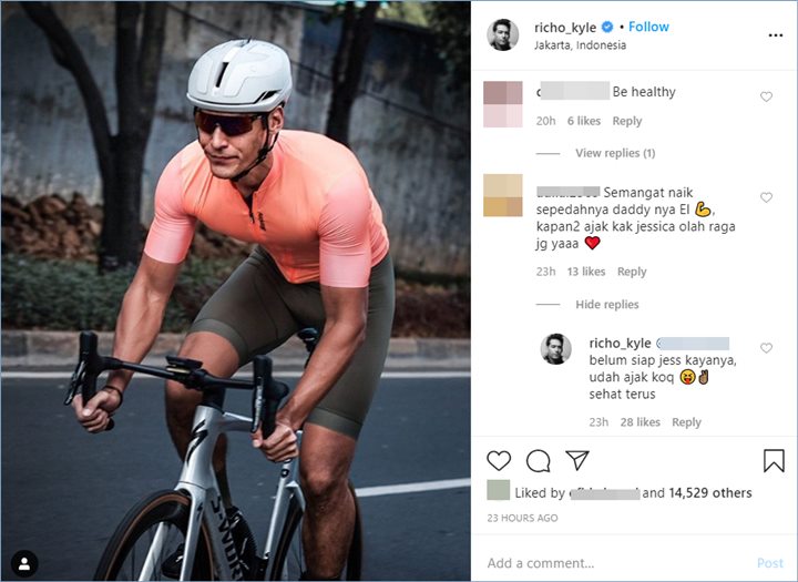 richard kyle menjawab salah satu pertanyaan dari warganet