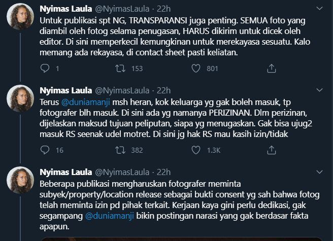 seorang jurnalis fotografi mengkritik opini anji