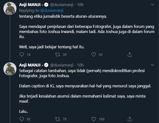 anji mengungkapkan maaf