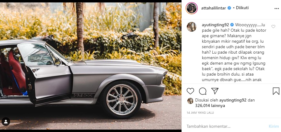 Biasa Cuek, Ayu Ting Ting Ngamuk Usai Diserbu Haters Gara-gara Komentari Foto Mobil Atta Halilintar