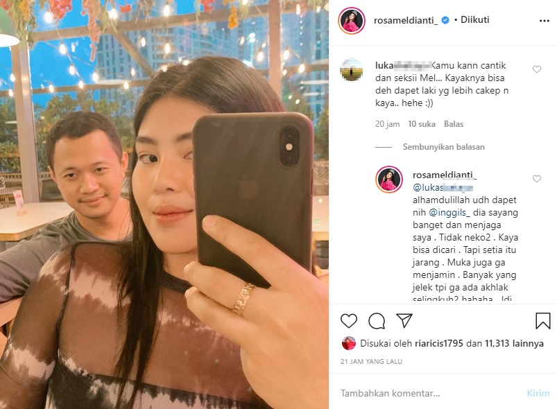 Pacar Di-bully, Rosa Meldianti Pasang Badan Malah Dicurigai Pakai ‘Haters Bayaran’