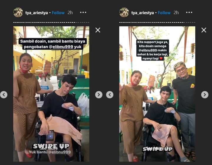 tya ariestya mengunjungi ibnu elkasih