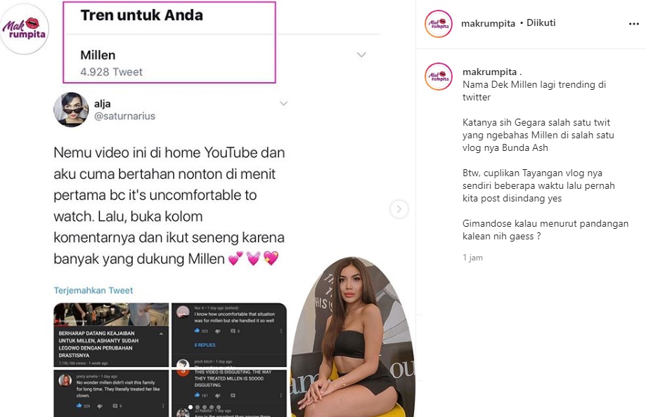 Dituding Terlalu Sudutkan Millendaru, Vlog Ashanty Picu Pro-Kontra Sampai Trending Twitter